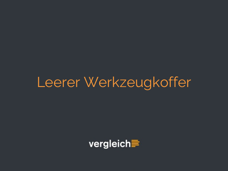 Leerer Werkzeugkoffer