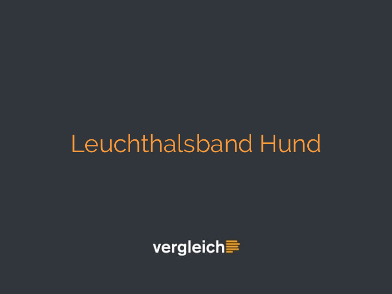 Leuchthalsband Hund