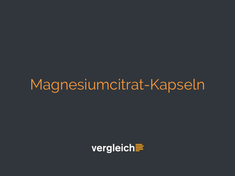 Magnesiumcitrat-Kapseln