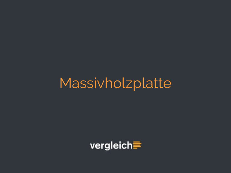 Massivholzplatte