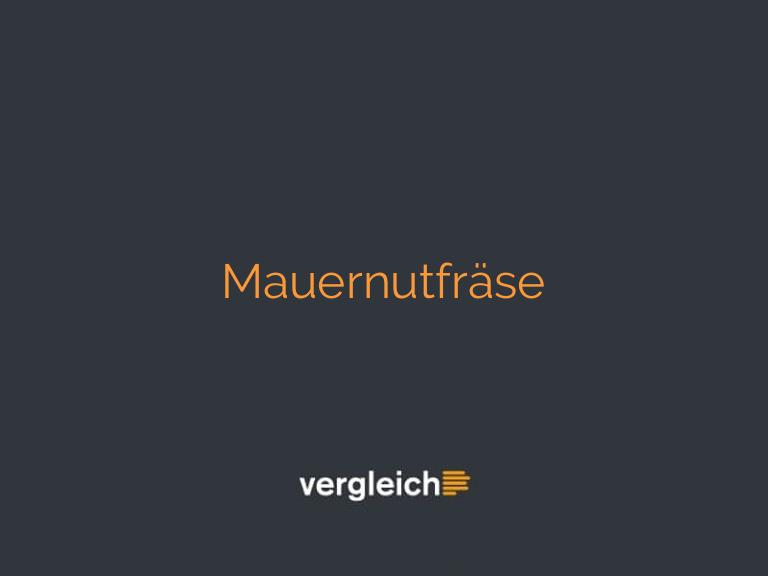 Mauernutfräse