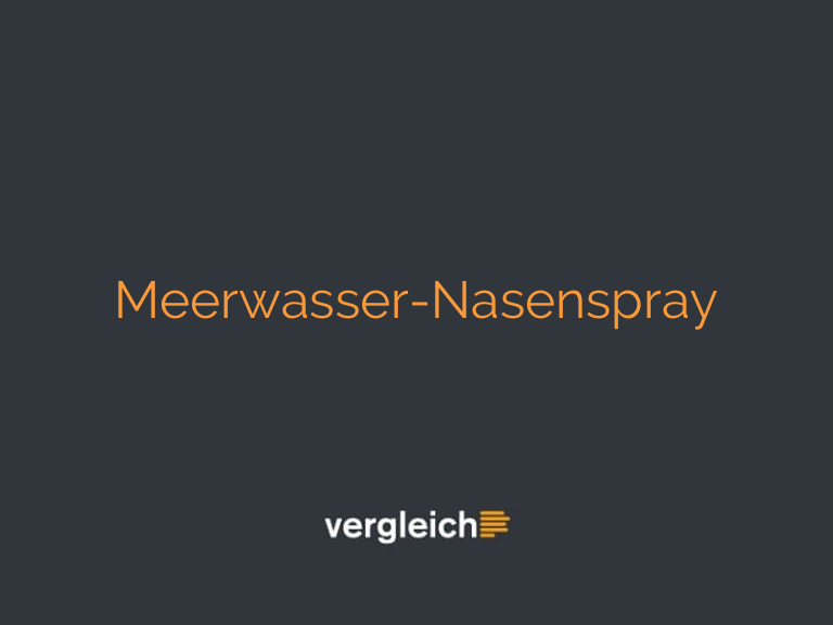 Meerwasser-Nasenspray