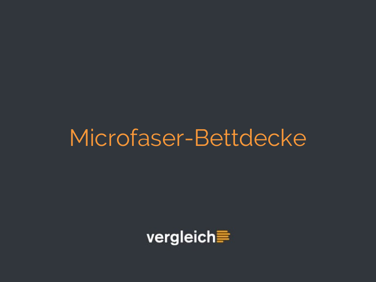 Microfaser-Bettdecke