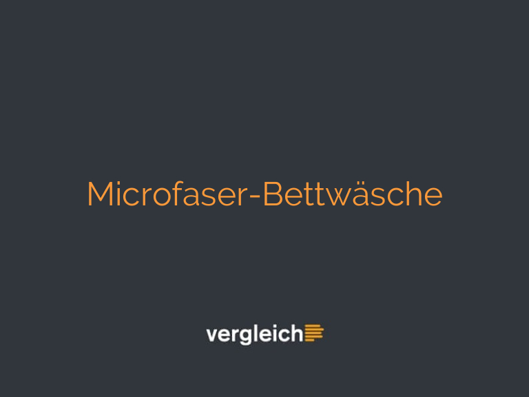 Microfaser-Bettwäsche