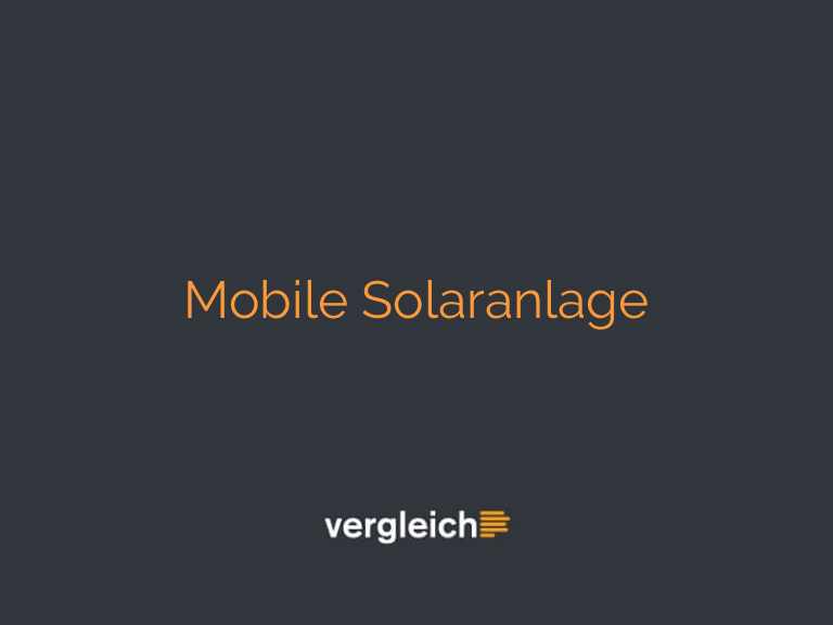 Mobile Solaranlage