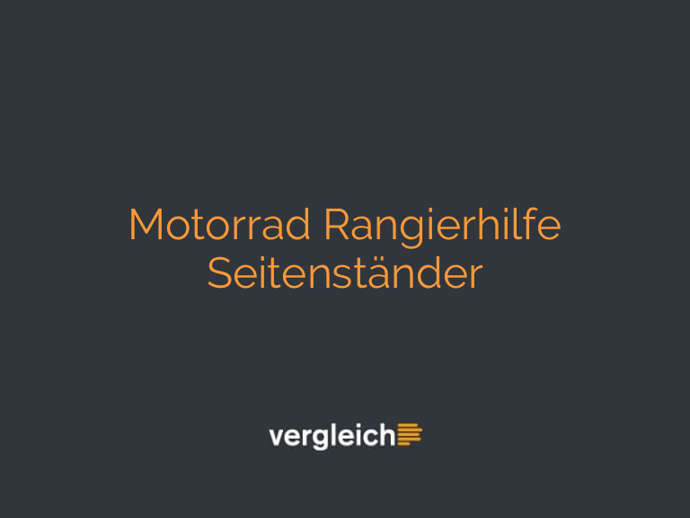 Motorrad Rangierhilfe Seitenständer