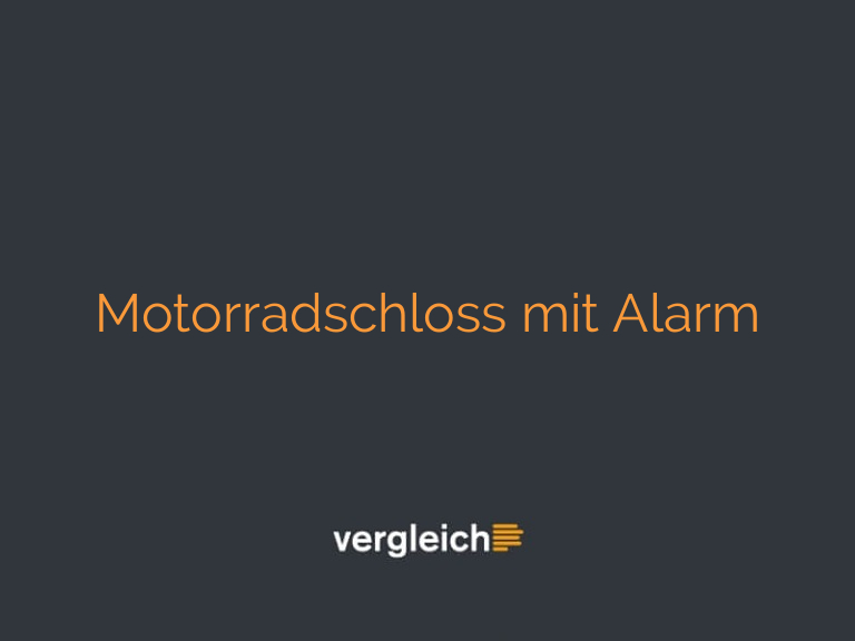 Motorradschloss mit Alarm