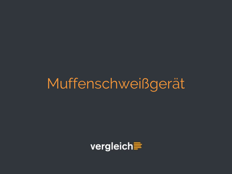 Muffenschweißgerät