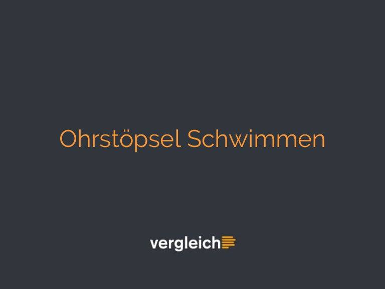 Ohrstöpsel Schwimmen