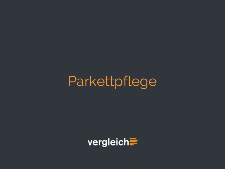 Parkettpflege