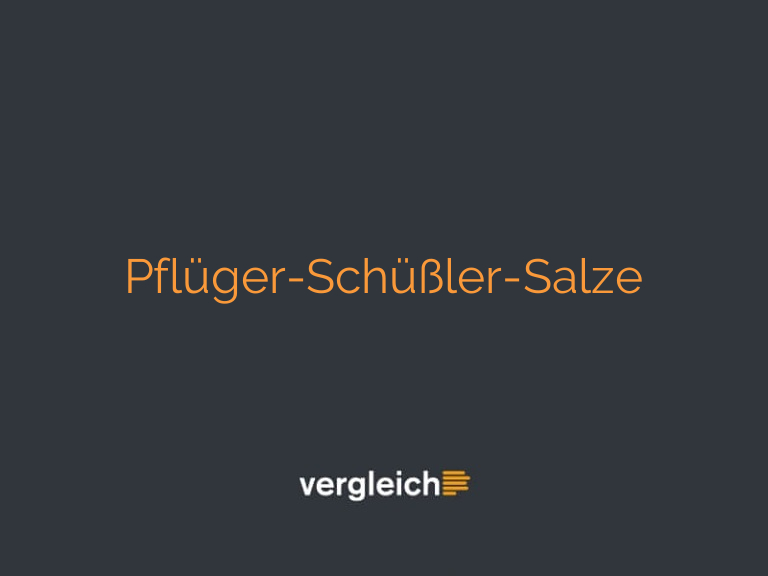 Pflüger-Schüßler-Salze