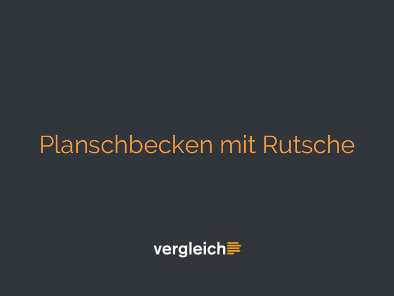Planschbecken mit Rutsche