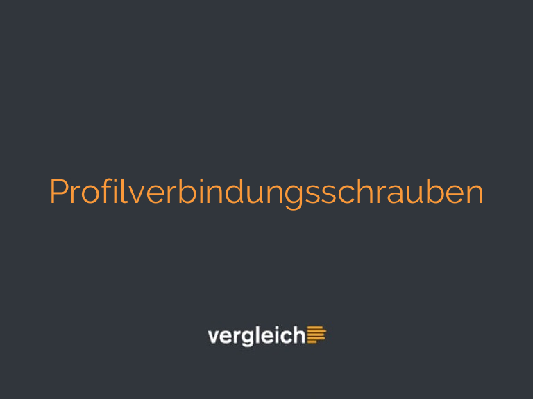 Profilverbindungsschrauben