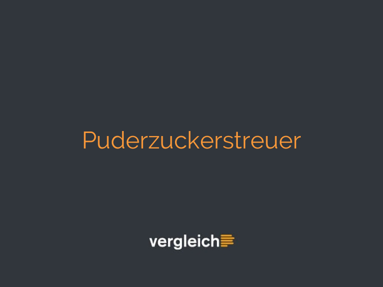 Puderzuckerstreuer