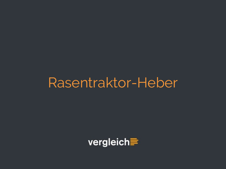 Rasentraktor-Heber