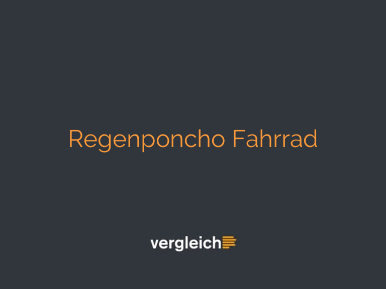 Regenponcho Fahrrad