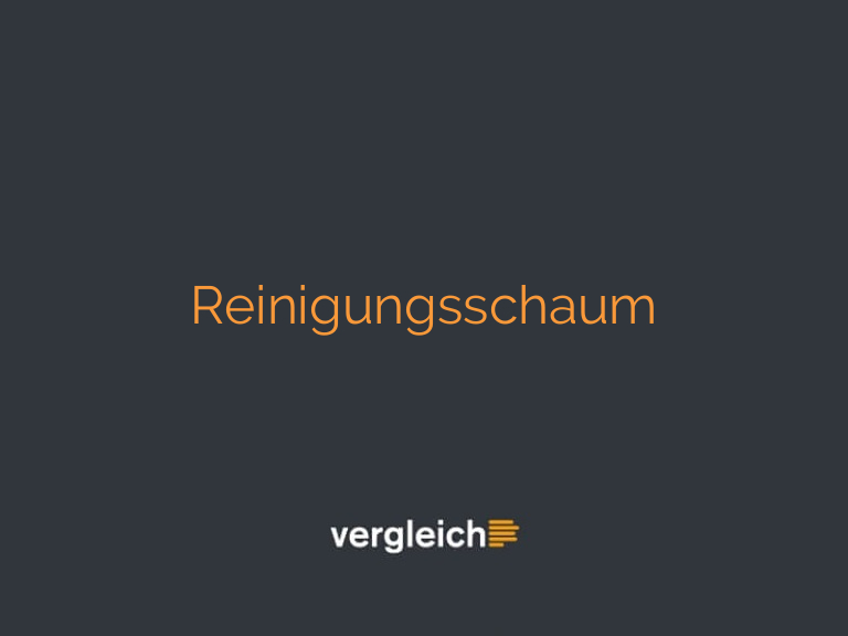 Reinigungsschaum