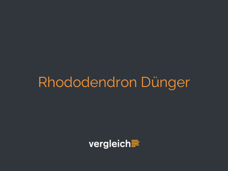 Rhododendron Dünger