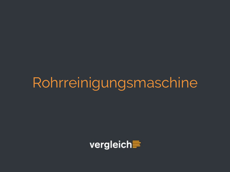 Rohrreinigungsmaschine