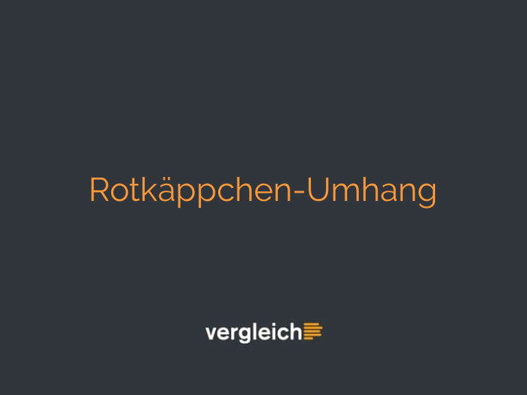 Rotkäppchen-Umhang