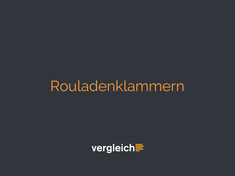 Rouladenklammern