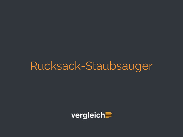 Rucksack-Staubsauger