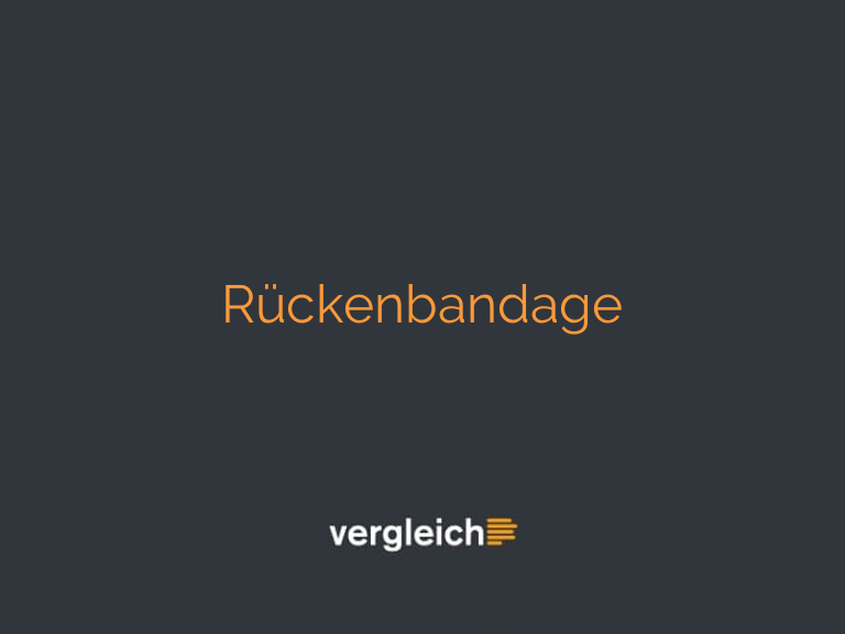 Rückenbandage