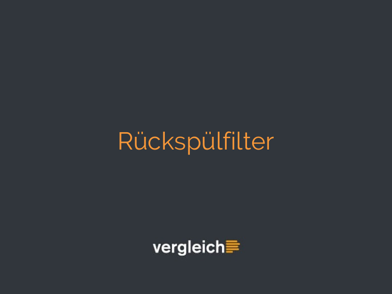 Rückspülfilter