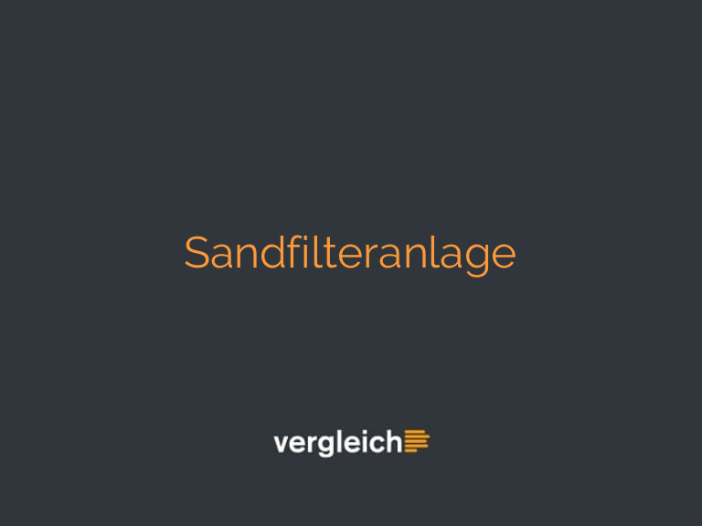 Sandfilteranlage