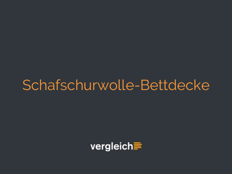 Schafschurwolle-Bettdecke