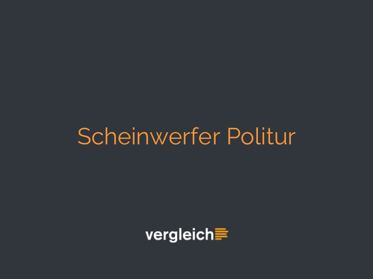 Scheinwerfer Politur