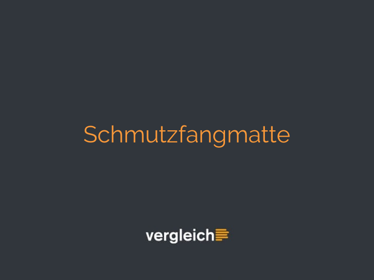Schmutzfangmatte