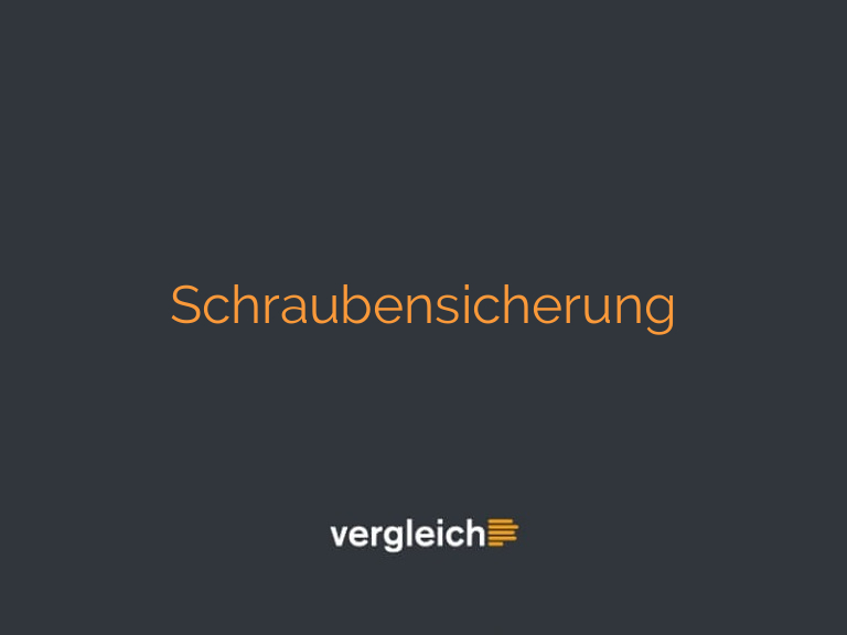 Schraubensicherung