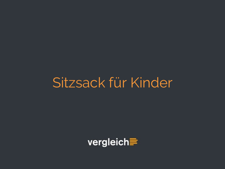 Sitzsack für Kinder
