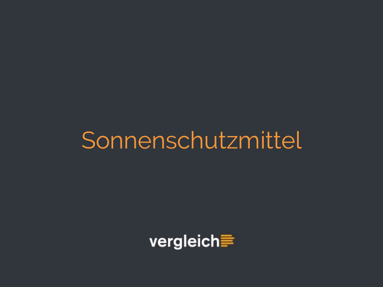 Sonnenschutzmittel