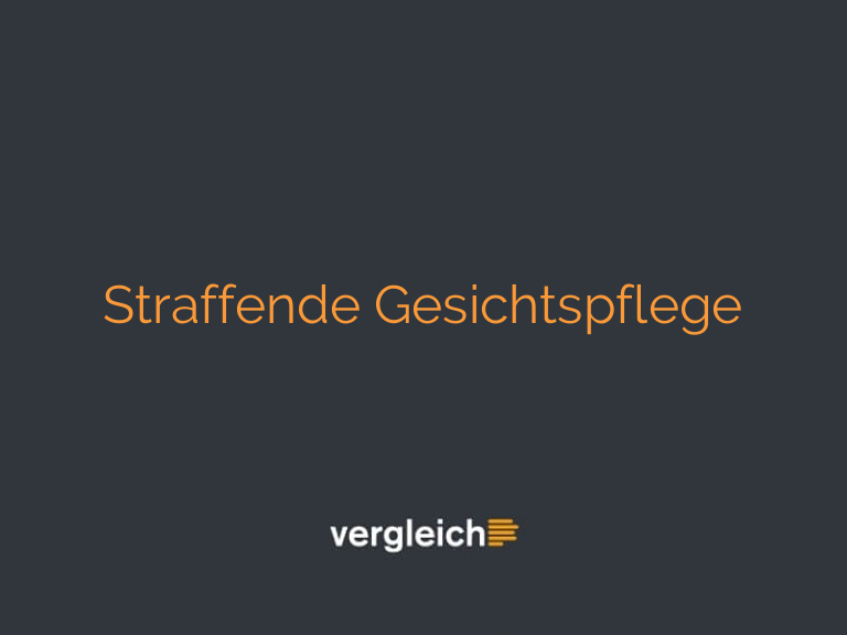 Straffende Gesichtspflege