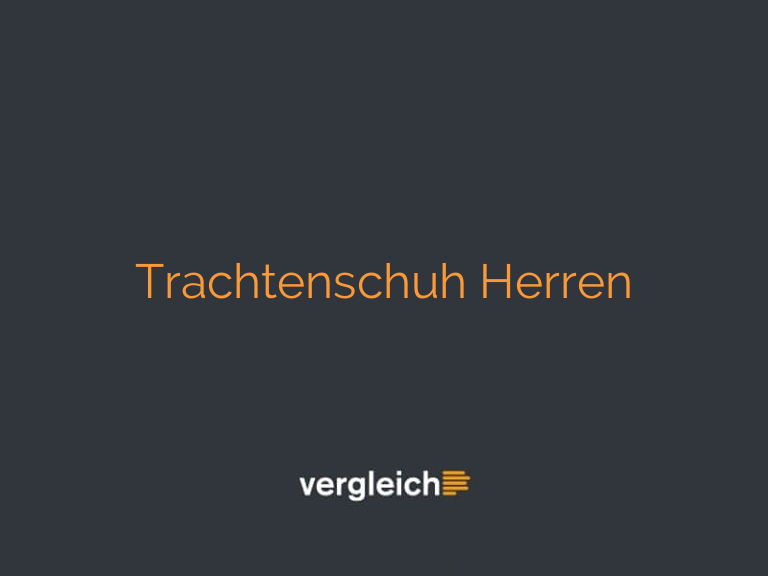 Trachtenschuh Herren