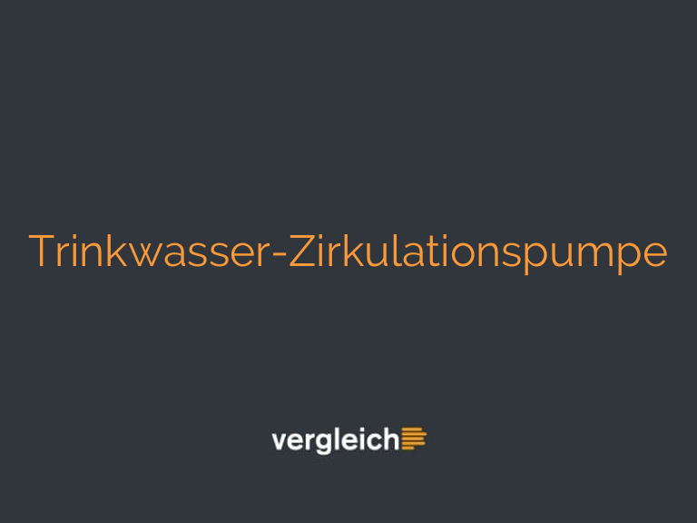 Trinkwasser-Zirkulationspumpe