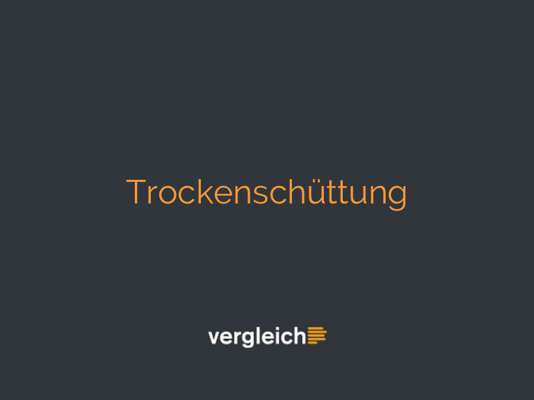 Trockenschüttung