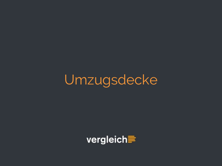 Umzugsdecke