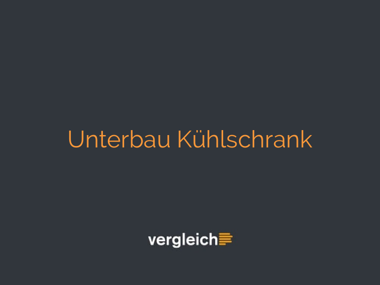 Unterbau Kühlschrank