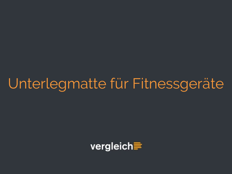 Unterlegmatte für Fitnessgeräte