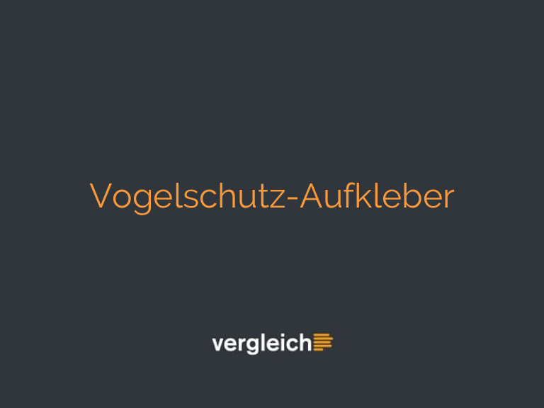 Vogelschutz-Aufkleber