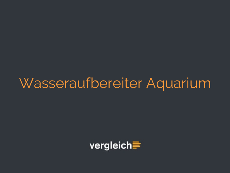 Wasseraufbereiter Aquarium