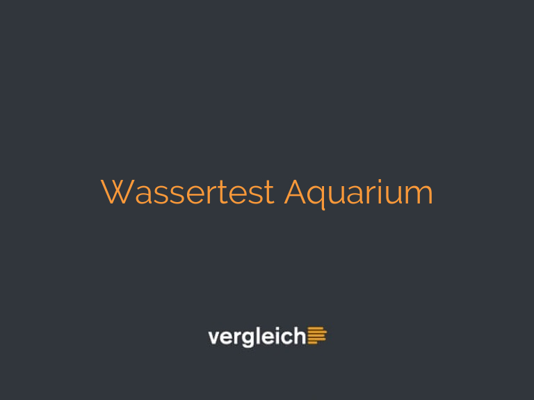 Wassertest Aquarium