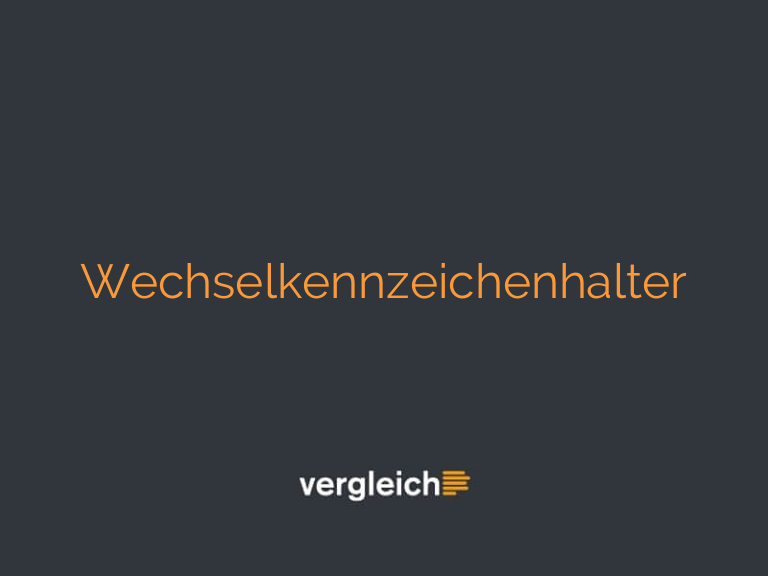 Wechselkennzeichenhalter