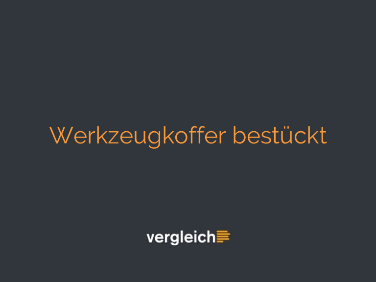 Werkzeugkoffer bestückt