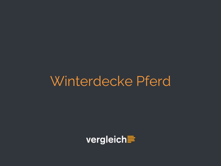 Winterdecke Pferd