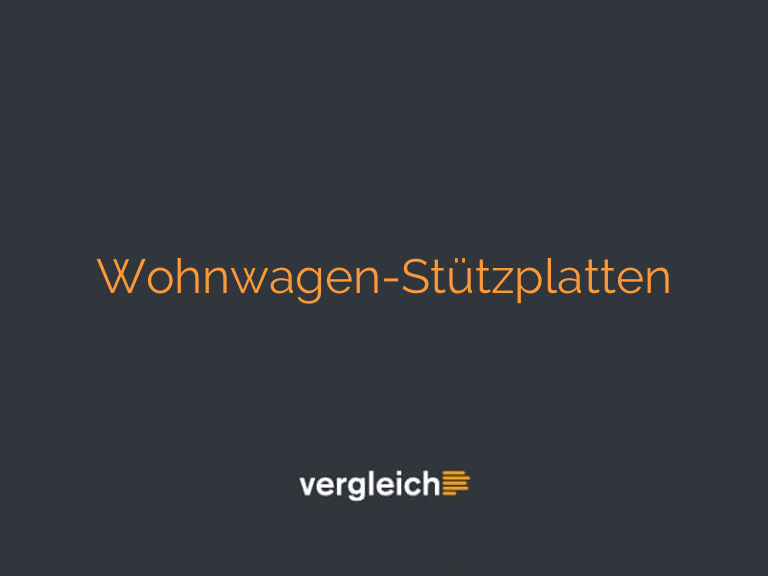 Wohnwagen-Stützplatten