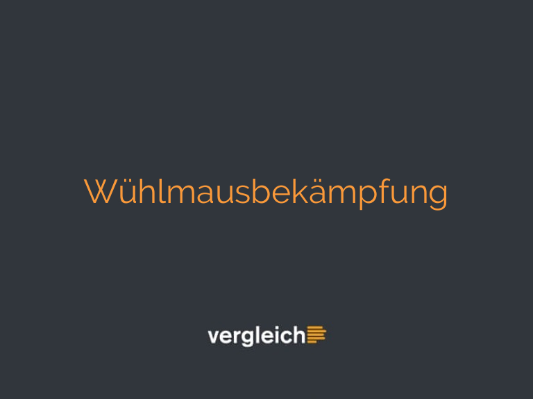 Wühlmausbekämpfung